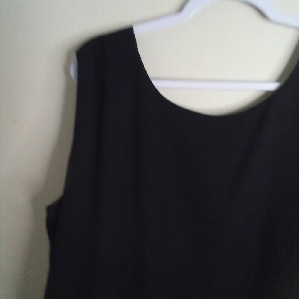 R & M Richards Blouse Women 22W 22 Sleeveless Lace Lined Feminine Goth Black - Picture 14 of 15